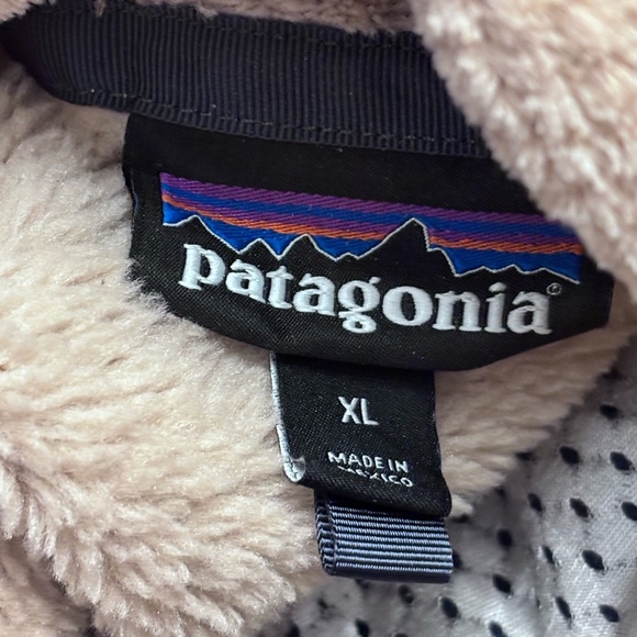 Patagonia Women's Re-Tool Snap-T Deep Pile Fleece Pullover Pink Size XL - Picture 9 of 9